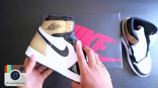 SNEAKER UNBOXING: Nike Air Jordan 1 Top 3 Gold Unboxing