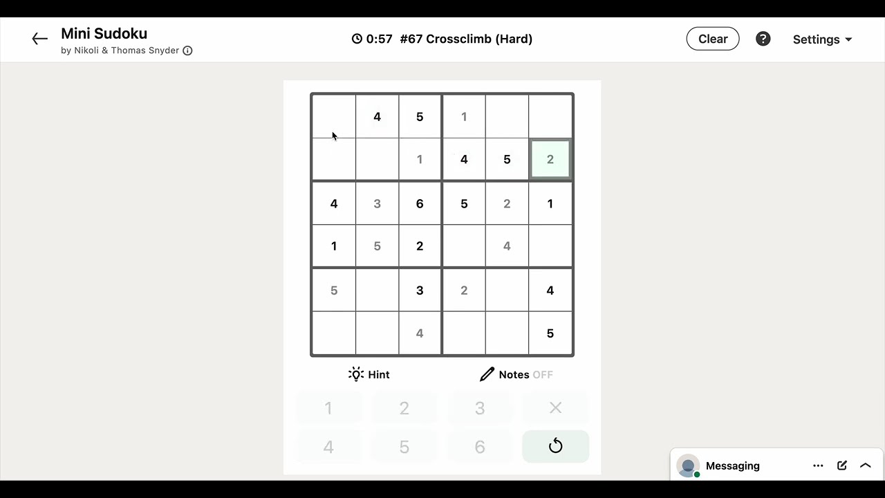 LinkedIn Mini Sudoku #67 Crossclimb | Today's Answer