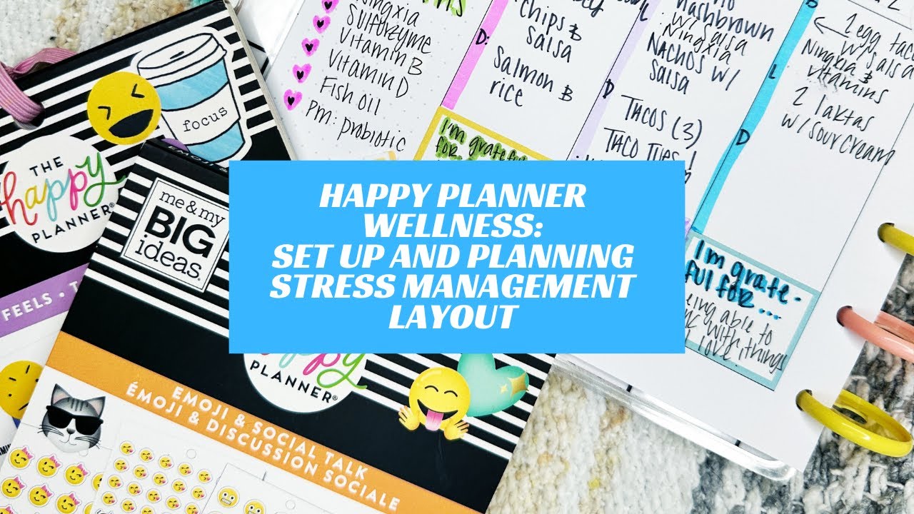 Happy planner wellness planning youtube