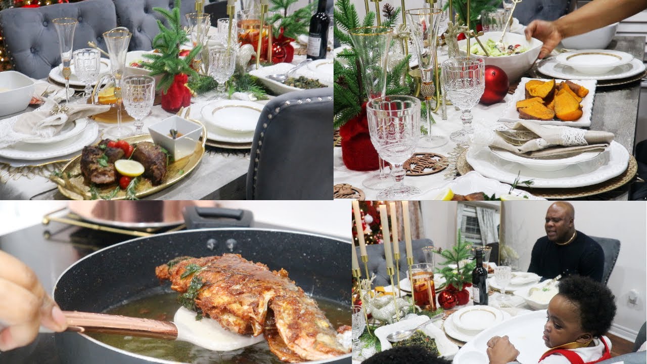 Cuisinez avec moi motivation| Repas de Noël Viande de porc a la vinaigrette|Poisson croustillant