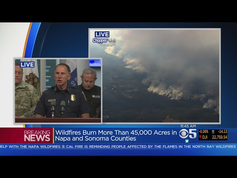 Cal OES, CalFire And CHP Officials Give Update On Napa And Sonoma County Wildfires