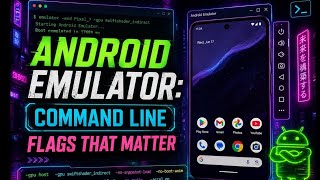 Android Emulator | How to Launch It from the Terminal? Part 1