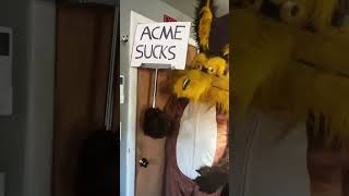 My new Wile E  Coyote cosplay sign! #coyotevsacme