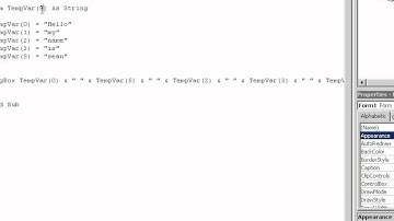 Visual Basic (VB) Tutorial - 5.2 - Arrays [TutorialGenius.com]