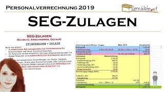 Abrechnung Von Seg-Zulagen In Der Personalverrechnung 2019