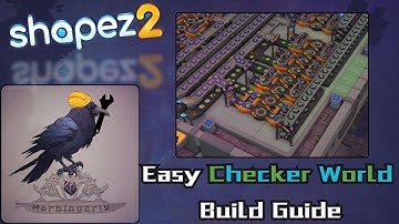 Build Guide - Easy 1x2 Checkerpattern  World Tutorial for Shapez 2 #harbingeriv #Buildguide #shapez2