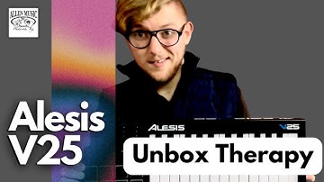 Alesis V25 Unboxing demo & review USB-MIDI Keyboard Controller 25 full sized keys