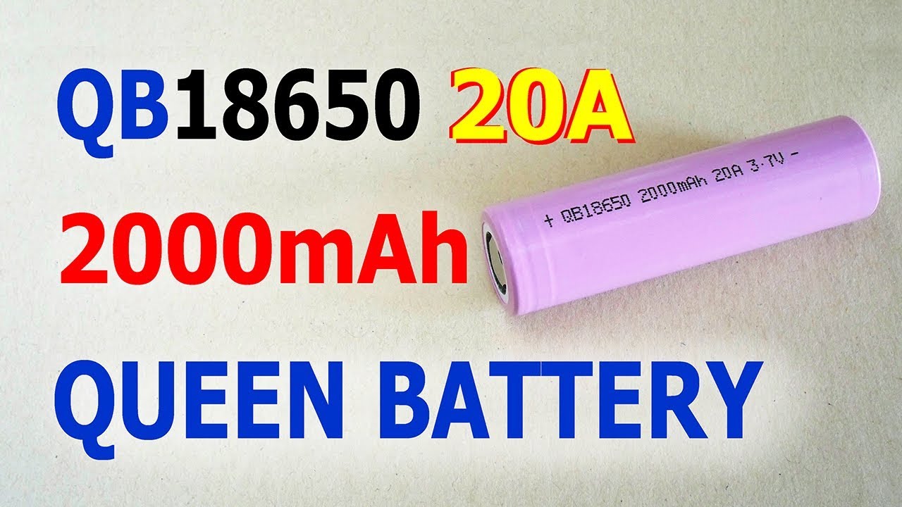 Queen Battery QB18650 2000mAh 20A Li-ion battery's capacity test