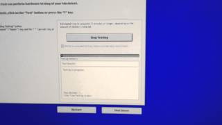 Initiating Apple Hardware Test - iMac 27-inch 2.93GHz Core i7