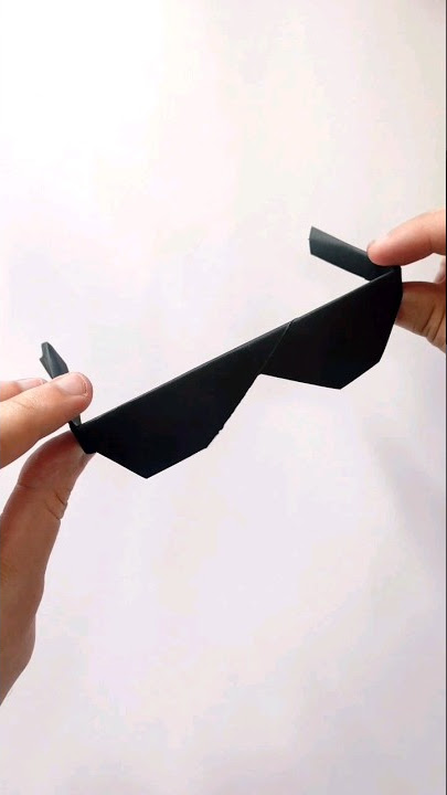 Paper black glasses 😎 #shorts #paperglasses #glasses
