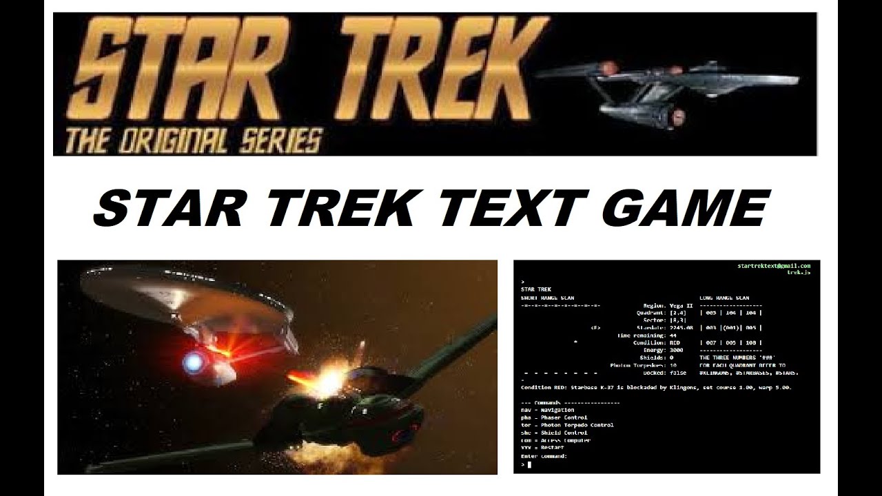 star trek text game