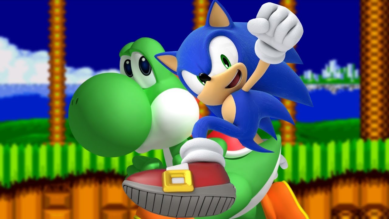 sega genesis yoshi in sonic the hedgehog 2 rom