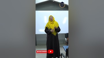 GSA | MS SAIMA ZAIDI | CSS CORNER | PART 2