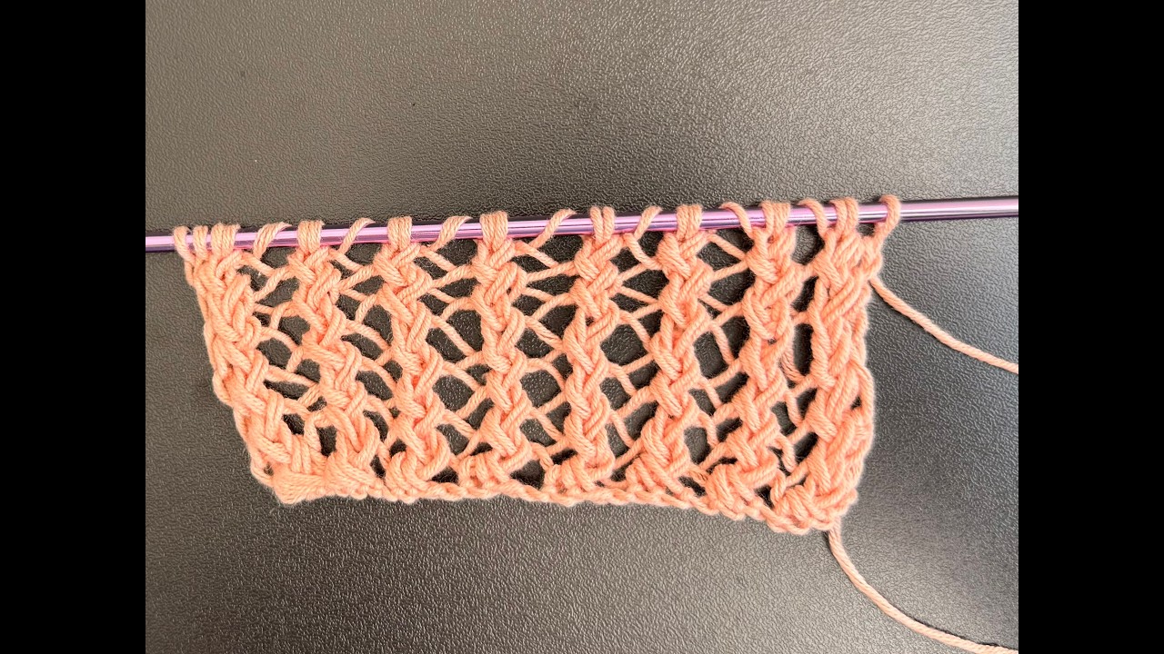 Learn to Knit Easy Openwork Lace Stitches. Step-by-Step (English