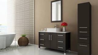 47" Grand Crater Single Bathroom Vanity - Espresso