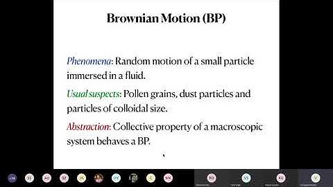 Brownian Motion, Random Walks and Diffusion II (Langevin Equation)