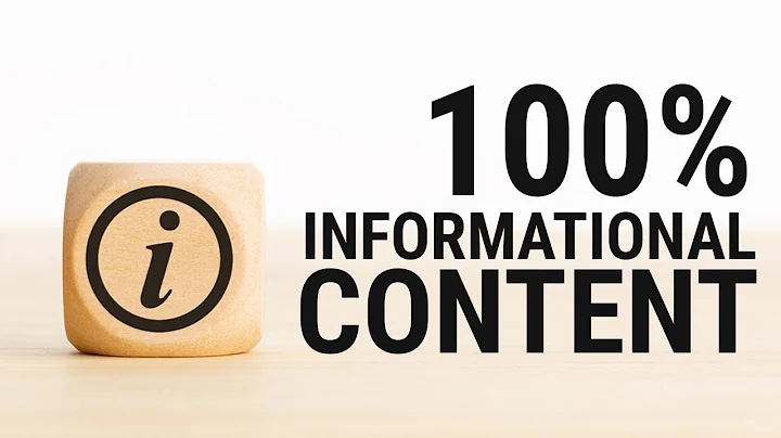 100% INFORMATIONAL Content - Advanced Affiliate Ma...