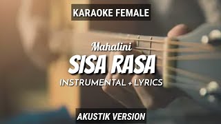 Sisa Rasa - Mahalini | Instrumental+Lyrics | Karaoke Akustik