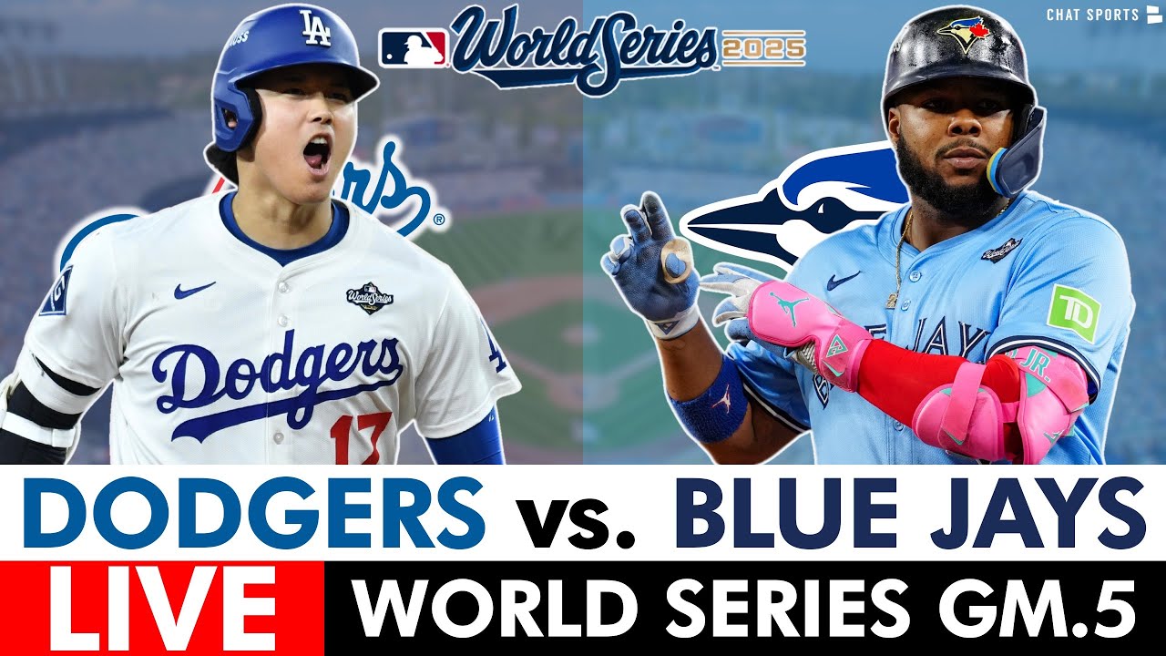 WATCH: Dodgers vs. Blue Jays World Series Game 5 Live Streaming Scoreboard, Free Play-By-Play & Highlights