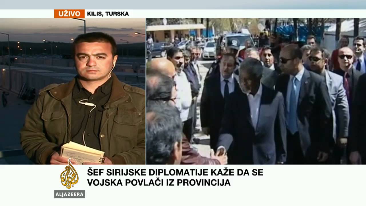 أونور أردوغان ينقل لكم الأخبار مباشرة من الحدود التركية السورية - قناة الجزيرة البلقان
