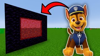 How To Make A Portal To The Chase Dimension in Minecraft! - Paw Patrol