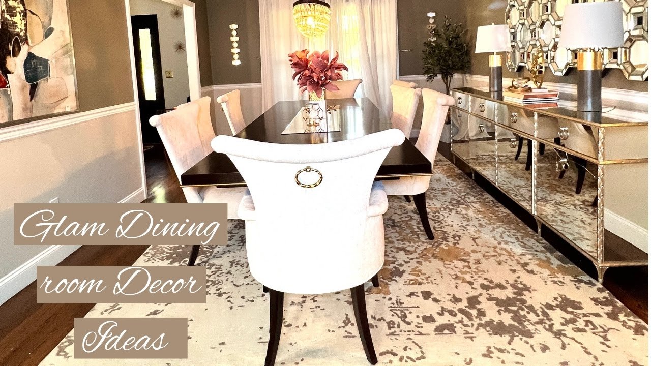 GLAM DINING DECOR IDEAS ⭐ How to Decorate a Glam Dining Room ! ⭐
