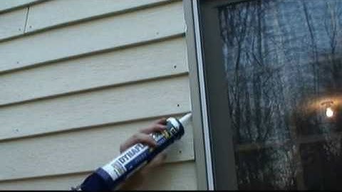 How to Window Seal using Window Caulk Video