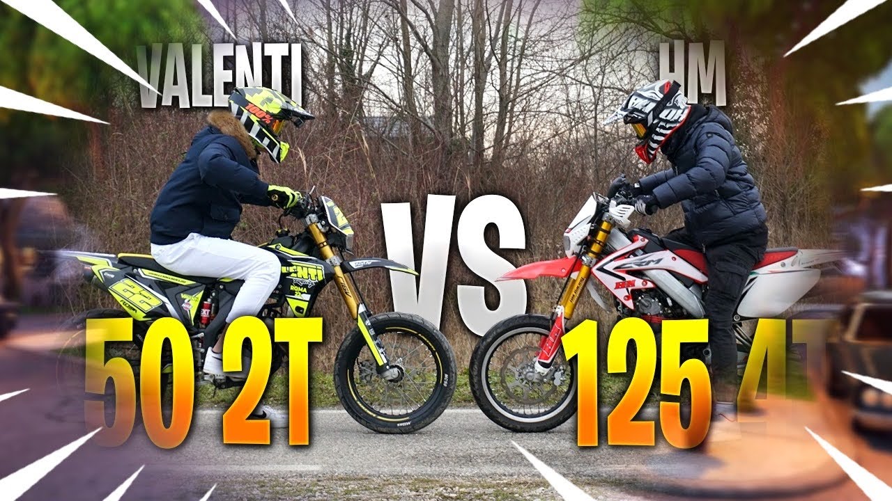 VALENTI SM 50 2T VS HM CRM 125 4T!🤔