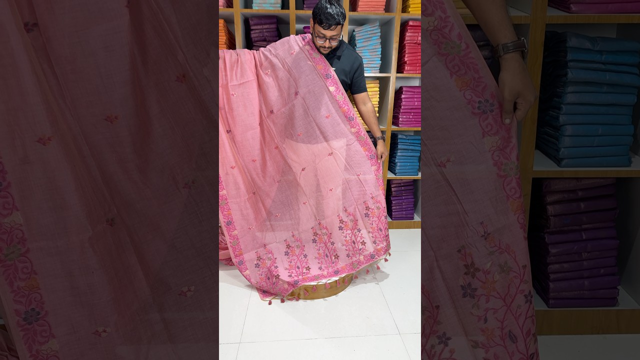 Soft Jamdani Muga Cotton Saree