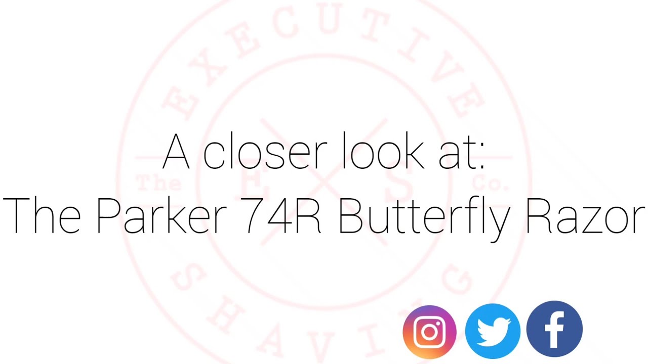 Parker 74R Butterfly Doors Safety Razor in Action