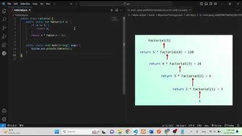 Program Faktorial - UAS Algoritma Pemrograman