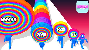 📌 LAYER MAN 3D - ASMR Gameplay iOS,Android Walkthrough Pro Game Mobile (Level Up Big Head Man Run)