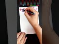 Drawing a Colorful Floral Border with Markers - Easy Page Border Design #pagedesign