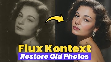 Flux Kontext Free - How to Restore Old Photos | Old Photo Restoration Tutorial