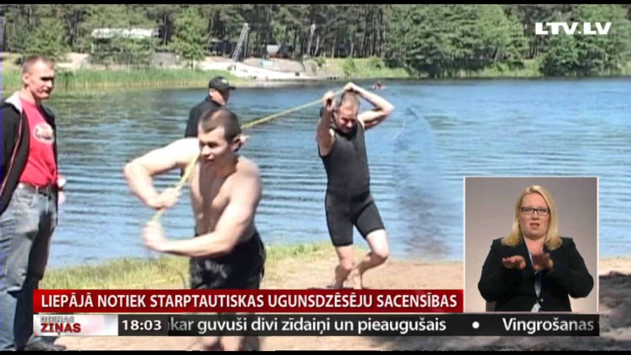 Liepājā notiek starptautiskas ugunsdzēsēju sacensības