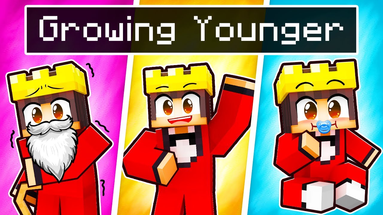 Minecraft But I GROW YOUNGER!