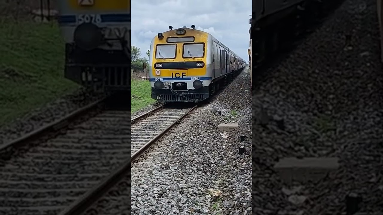 Manmad Nanded Second Demu Best View in Ranjini Station l Junaid Vlogs