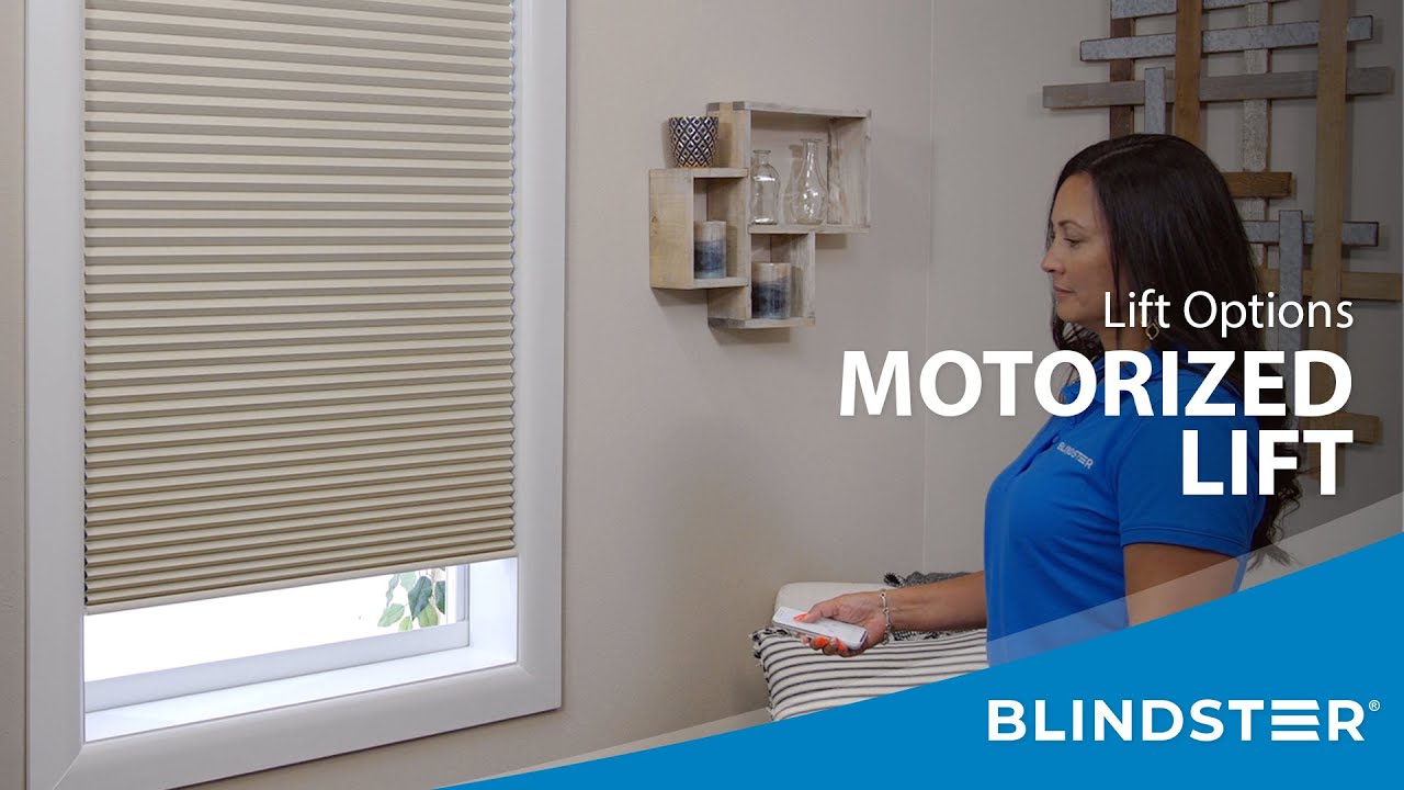 Cellular Shades with Motorized Lift Blindster QuickView YouTube