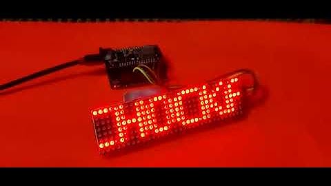 IOT based Message Display using Matrix LED with ESP8266 Node MCU