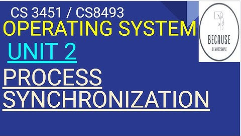 2.8 Process Synchronization and Producer Consumer problem in Tamil