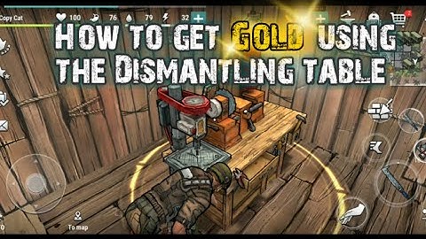 Dark Days zombie Survival game How to get Gold using the Dismantling table + homebase zombie atack