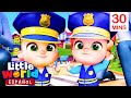 Juguemos A Ser Policías 🎤 Canciones Infantiles 🎶 Little World En Español 👶🏻🌎 Dibujos animados