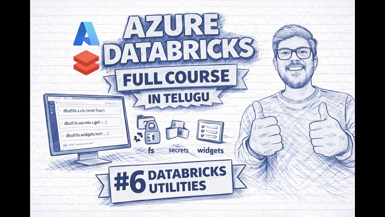 azure databricks full course | azure databricks... #6 Databricks Utilities (dbutils) Explained|Azure Databricks Full ...