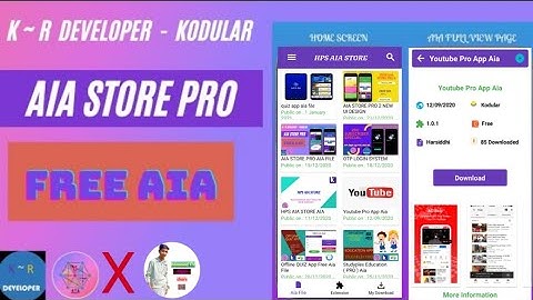 AiA Store free AiA file || AiA Store by @KRDEVELOPER || New AiA store free AiA file for kodular