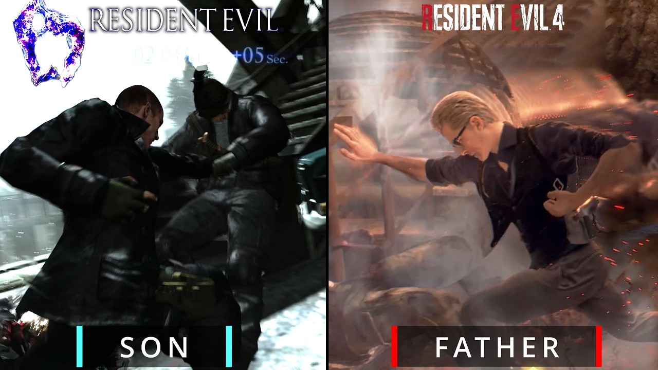 Who Is Stronger Wesker Vs Jake Muller Re6 Vs Re4 Remake Father Vs Son 