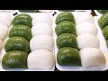 전통시장 떡집, 달인의 다양한 떡 만들기, 바람떡, 반달떡, 꿀떡, 시루떡, 절편, Variety of rice cakes in Korea, Korean Street food