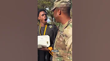 Military dad returns home to surprise son at his high school graduation ❤️❤️