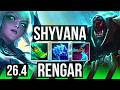SHYVANA vs RENGAR (JGL) | Good KDA: 9/1/4 | EUW Master | 26.4
