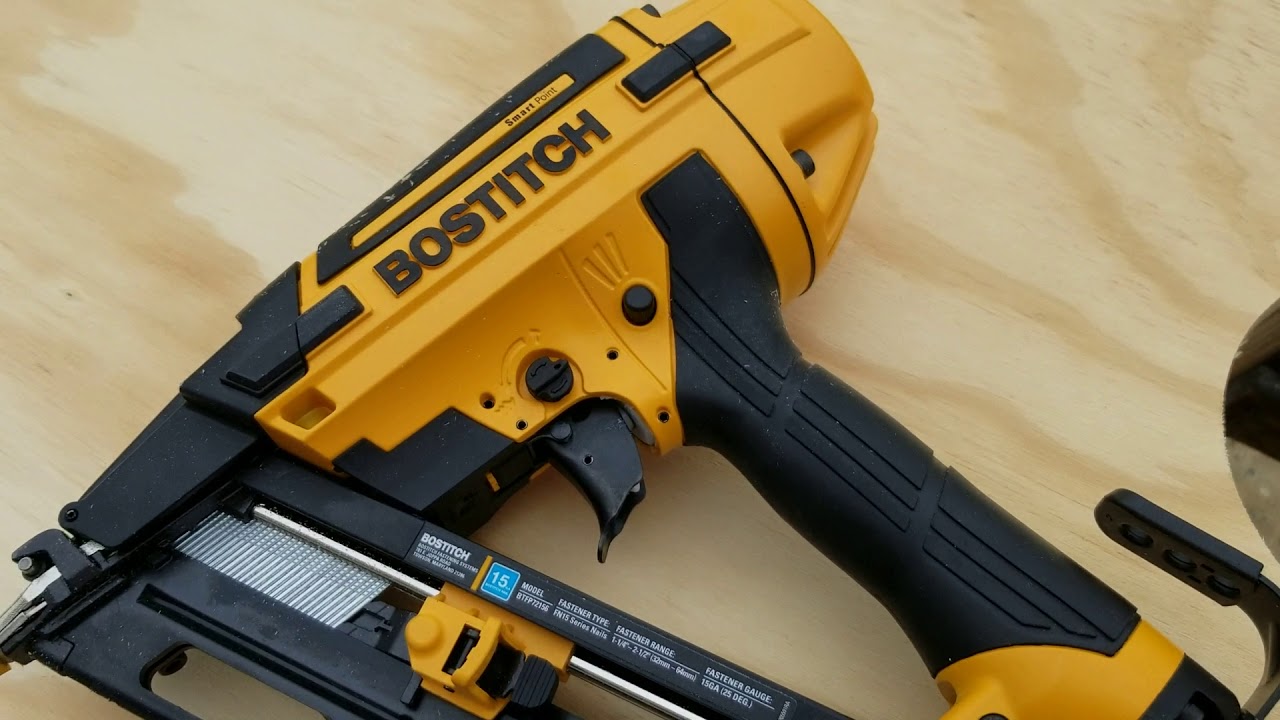 Bostich finish nailer YouTube
