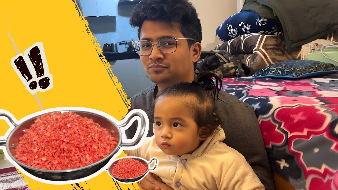 Papa + Bacche = Pure Happiness🧚🏻  Winter Special: Gajar Ka Halwa
